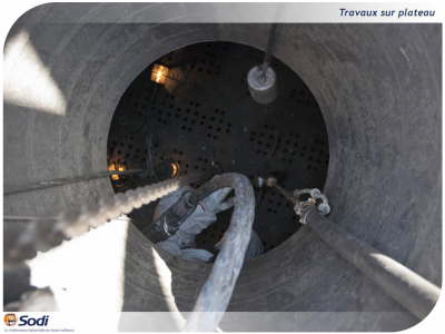 Travaux sous plateaux catalyse