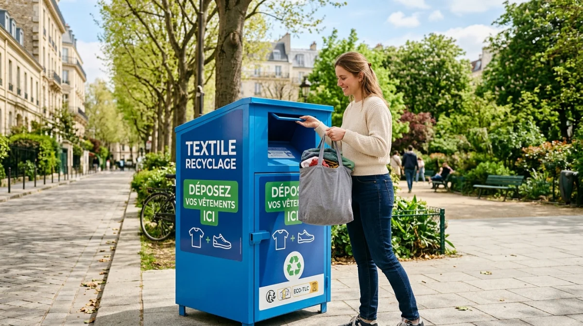 dans quelle poubelle jeter les vêtements usagés
