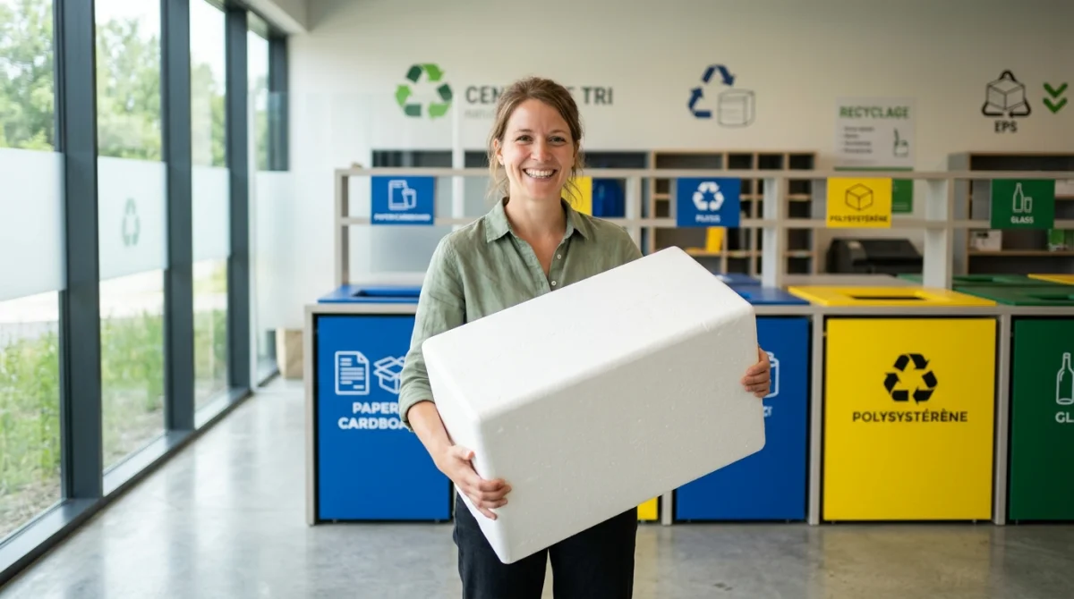 dans quelle poubelle mettre le polystyrène
