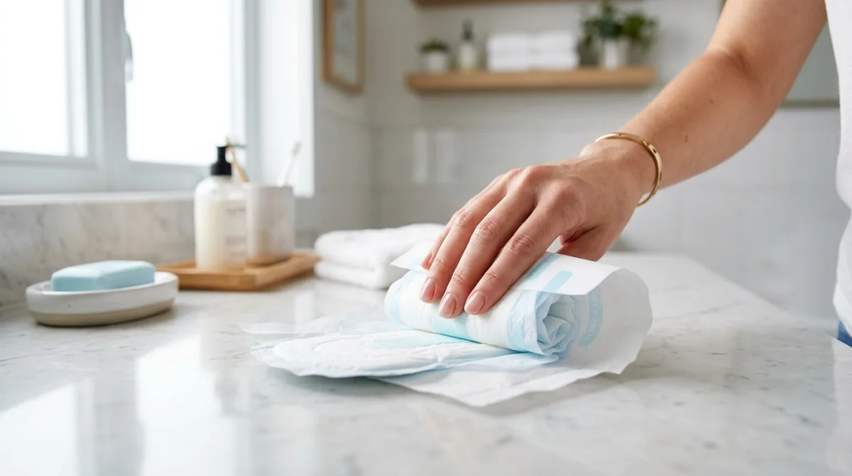 dans quelle poubelle jeter les serviettes hygiéniques