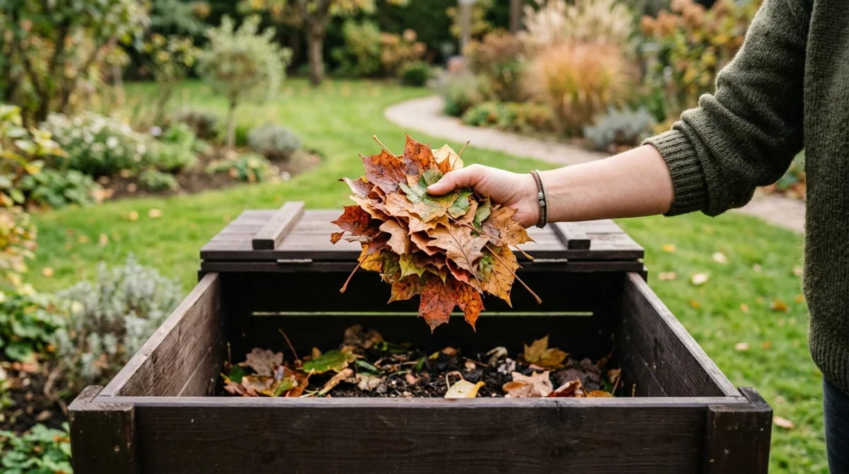 dans quelle poubelle jeter les feuilles mortes