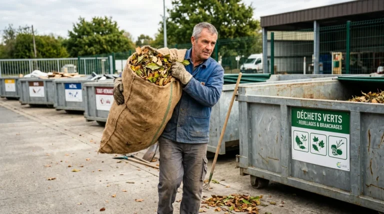 dans quelle poubelle jeter les feuilles mortes