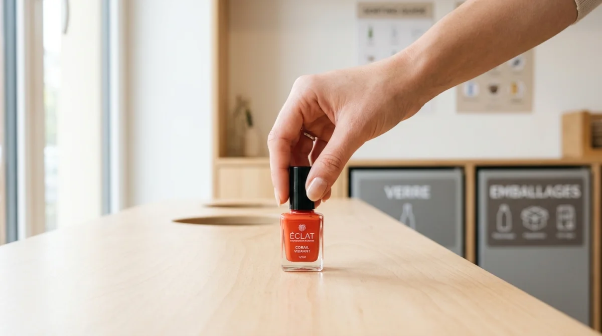 dans quelle poubelle jeter les vernis à ongles
