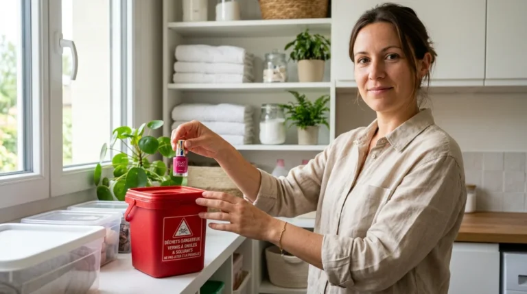 dans quelle poubelle jeter les vernis à ongles