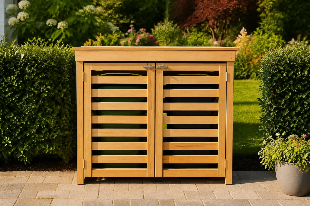 comment cacher ses poubelles exterieures